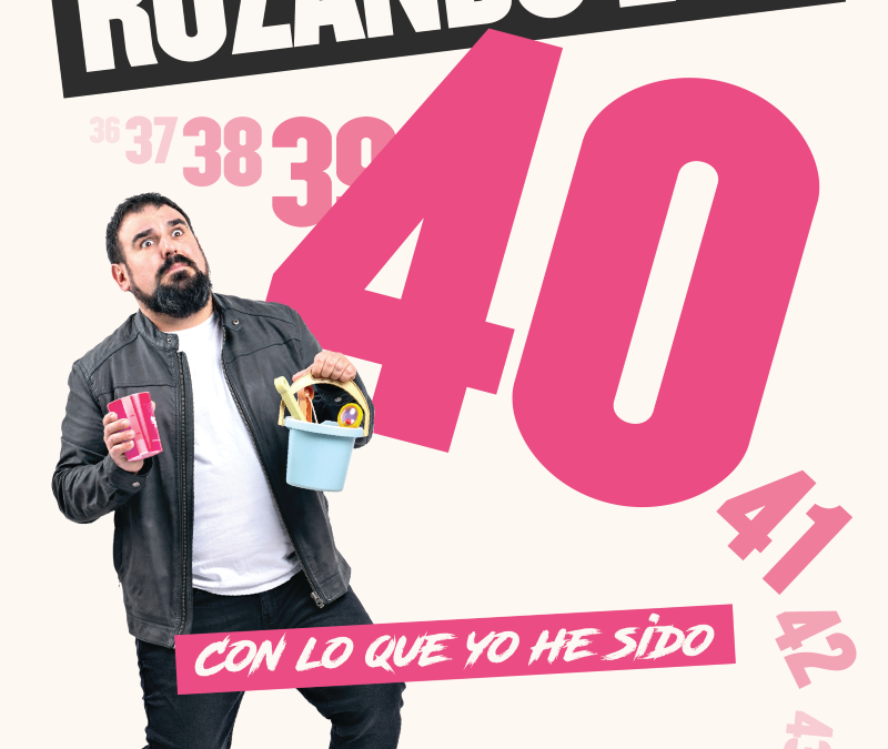 Cartel obra rozando los 40