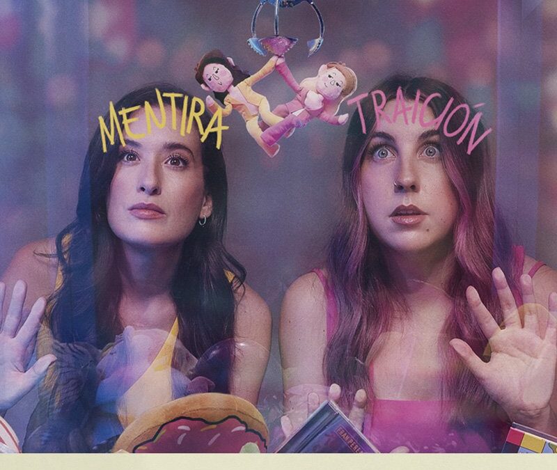 Actrices durante la obra Estirando el Chicle