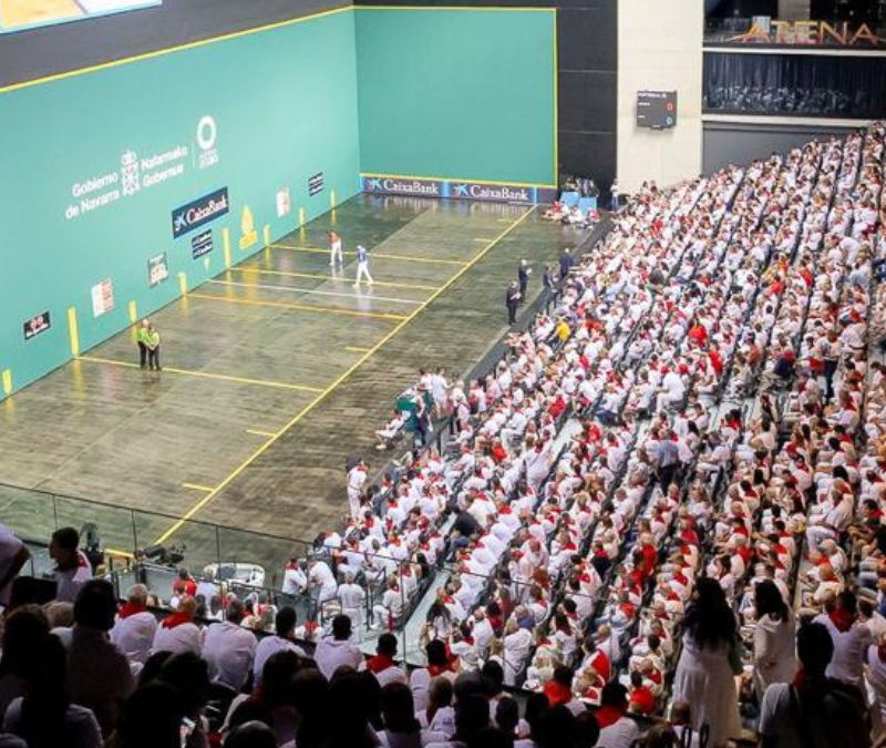 final de pelota en el navarra Arena durante San FErmín