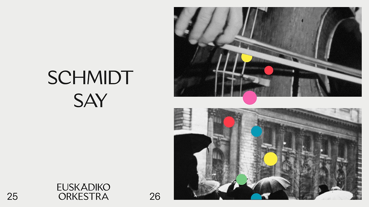 Cartel Euskadiko Orkestra- Schmidt Say