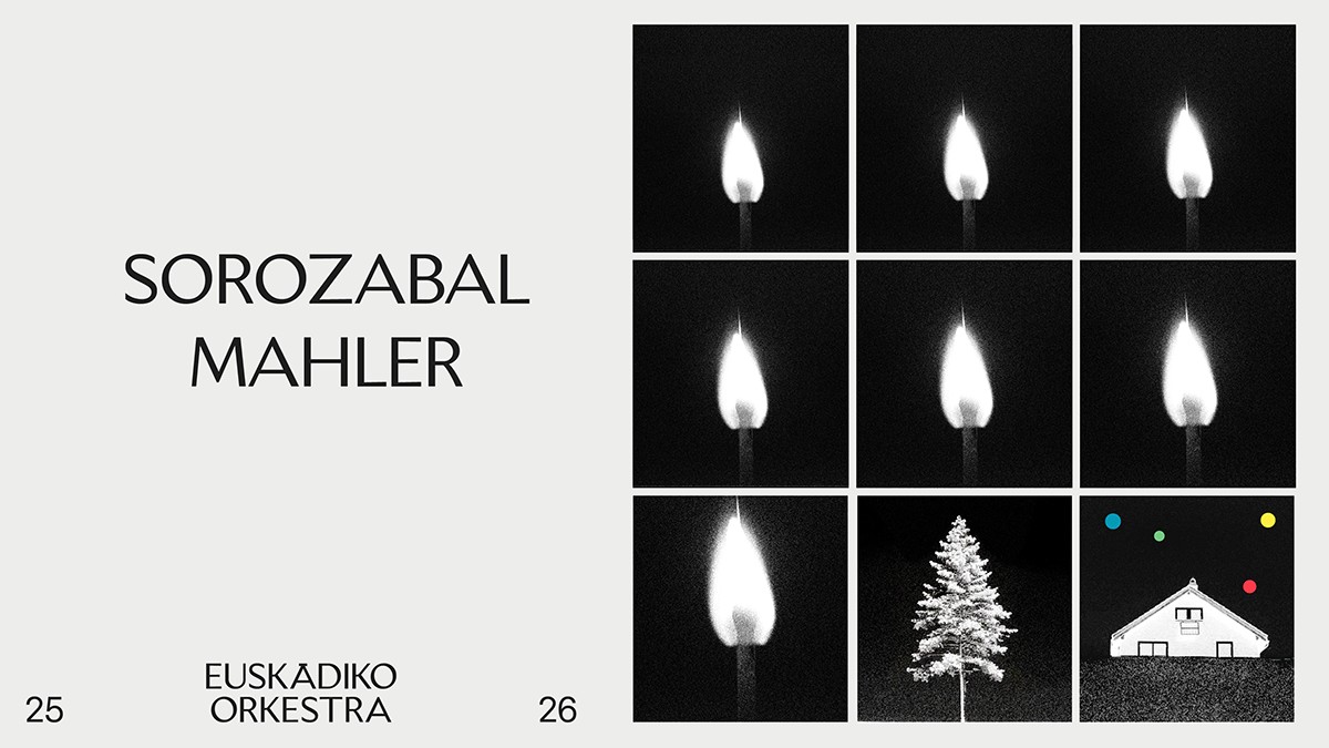 Cartel Euskadiko Orkestra concierto sorozabal / mahler