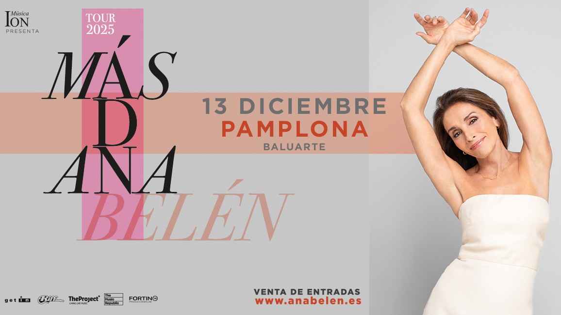 Cartel espectáculo Más D Ana Belén, en el que aparece ella misma junto a la info del evento.